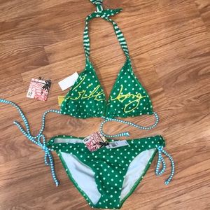 Billabong bikini top reversible NWT large junior